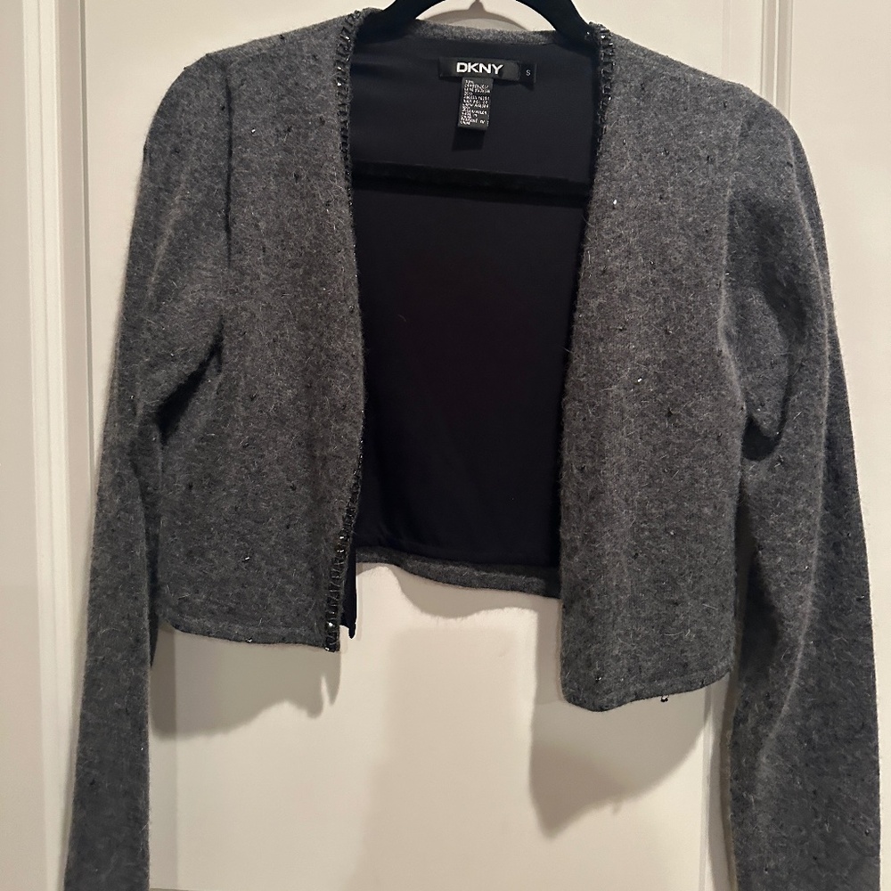 DKNY Black Cropped Jacket